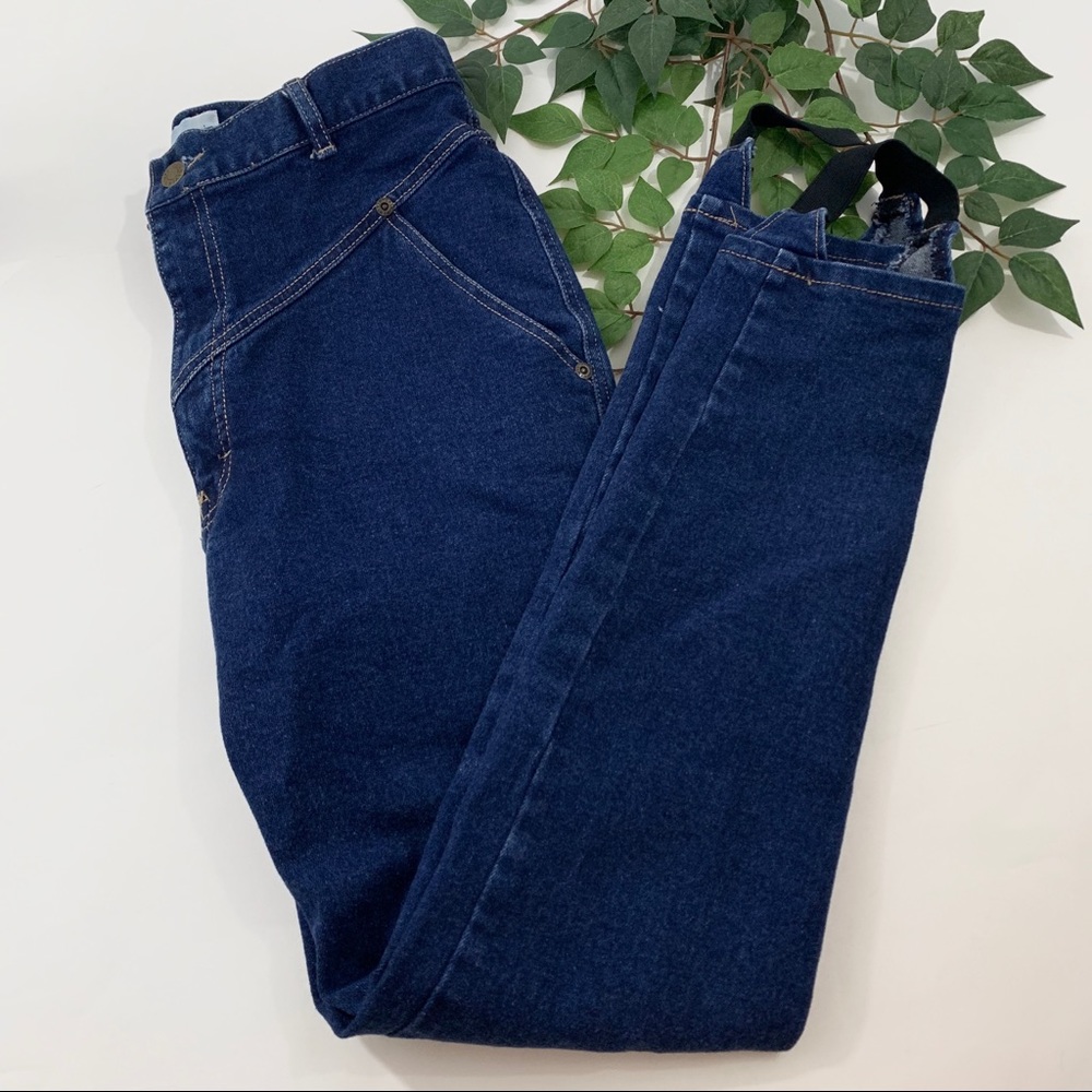 Vintage Calvin Klein High Rise Stirrup Jeans Blue